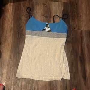 lululemon athletica Blue and Gray Long Sleeve Top